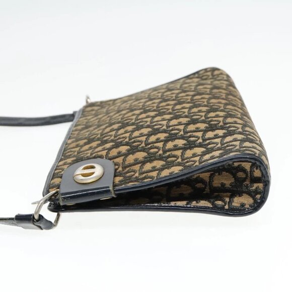 Christian Dior Trotter Canvas Shoulder Bag Navy Auth ep5987 - Picture 4 of 16